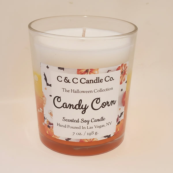 Candy Corn Scented Soy Blend Candle