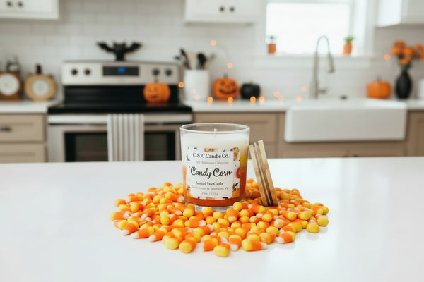 Candy Corn Scented Soy Blend Candle