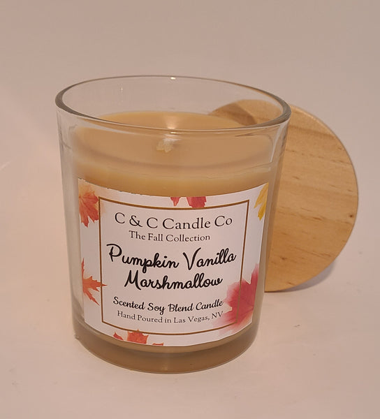 Pumpkin Vanilla Marshmallow 7 oz Soy Blend Candle