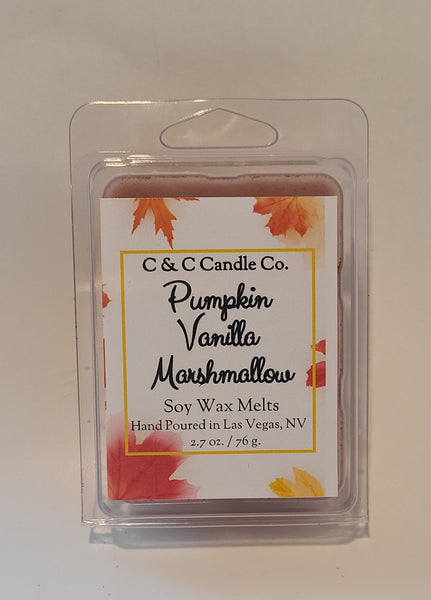 Pumpkin Vanilla Marshmallow Soy Wax Melt