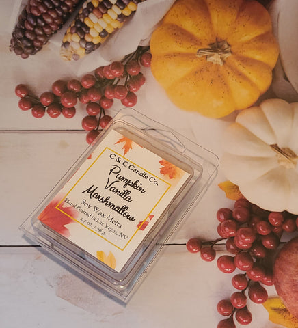 Pumpkin Vanilla Marshmallow Soy Wax Melt