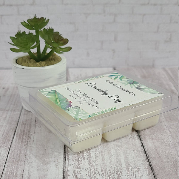 Laundry Day Scented | Soy Wax Melts | 100 % Soy Wax | Slow Burning | Long Lasting | Fresh & Clean Scented Wax Melts | Great Gift