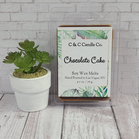 Chocolate Cake Scented | Soy Wax Melts | 100 % Soy Wax | Slow Burning | Long Lasting | Deliciously Scented Wax Melts | Great Gift