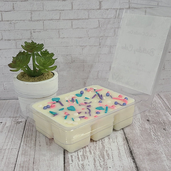 Birthday Cake Scented | Soy Wax Melts | 100 % Soy Wax | Slow Burning | Long Lasting | Deliciously Scented Wax Melts | Great Gift